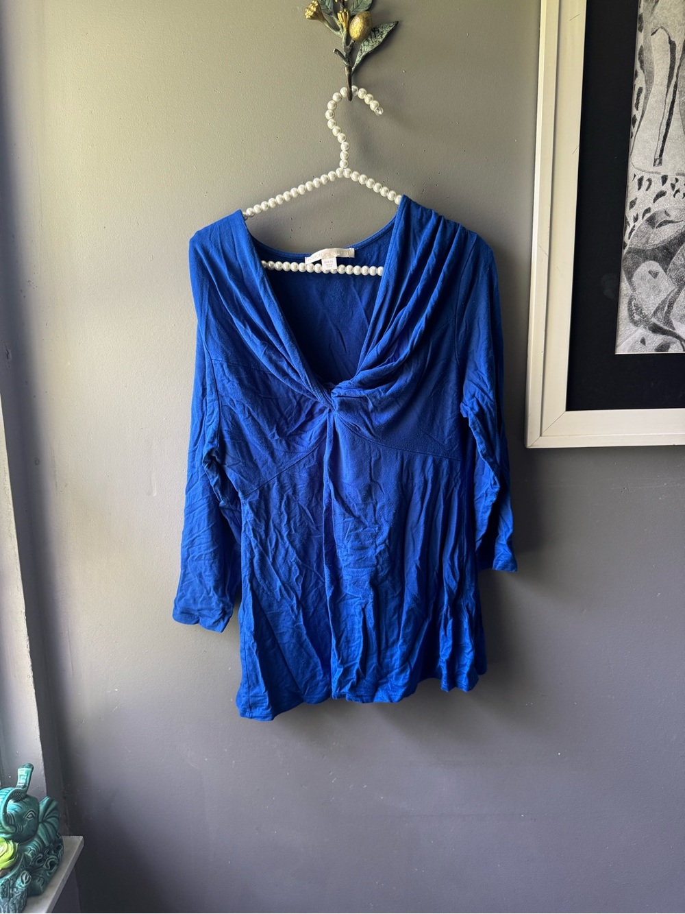 Boston Proper Cobalt Blue Top Size XL